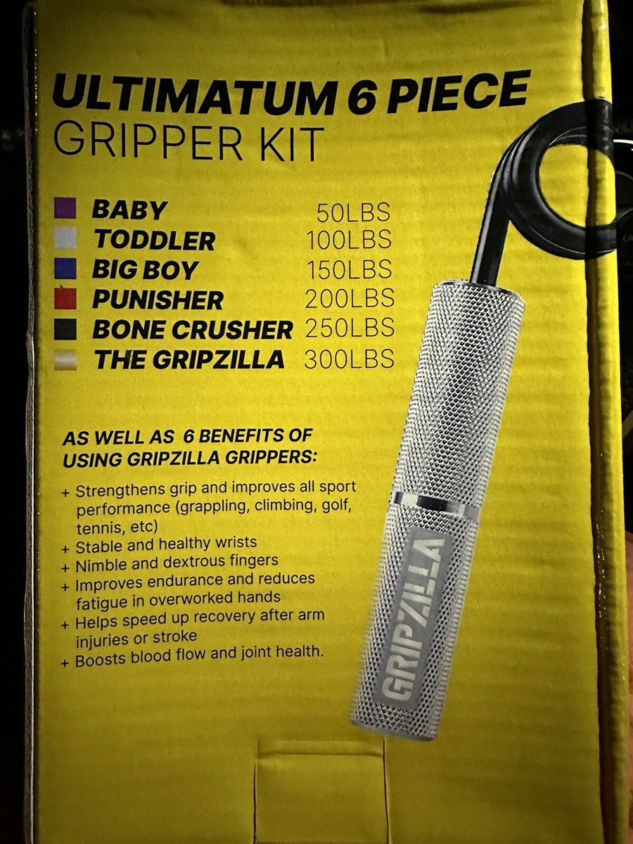 Ultimatum Hand Grip Strengthener Workout Kit, 50-300LB 6Pc for