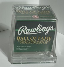 New Rawlings Ball Of Fame Collectible Baseball Protector/Display Case/Cube