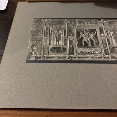 Antique House of the Gladiators Stucco Wall Mounted Architecture Photo Pompeii