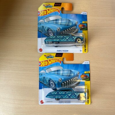 2 x Hot Wheels TH Treasure Hunt 2024 Purple Passion short card 1:64 HTF22