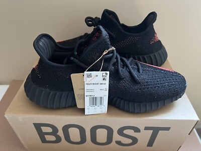 Size 9 - adidas Yeezy Boost 350 V2 Red Stripe Brand New
