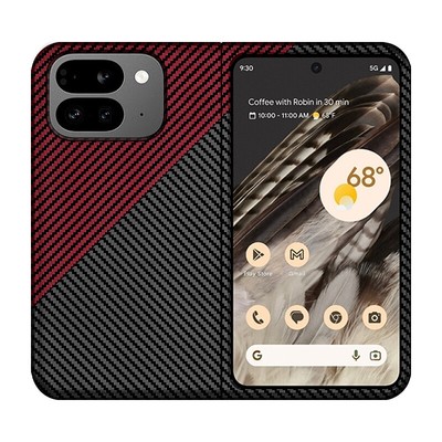 For Google Pixel 9 Pro Fold Ultra-Thin Lightweight Carbon Fiber Texture Case