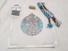 CHRISTMAS ORNAMENT-LANI-HANDPAINTED NEEDLEPOINT CANVAS-THREADS