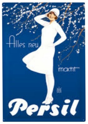 Plaque métal publicité Persil 20x30 cm Plaque métal publicité Persil 20x30 cm