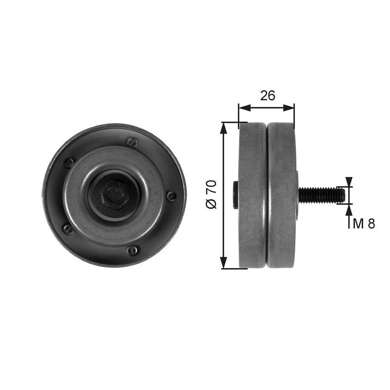 GATES DRIVEALIGN IDLER T36168 FITS MINI R50, R53 R52 COOPER S WORKS JOHN COOPER - Image 4