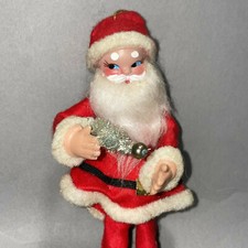 Santa Claus Poseable Christmas Xmas Figure Pre Owned Used Classic Vintage 1950s