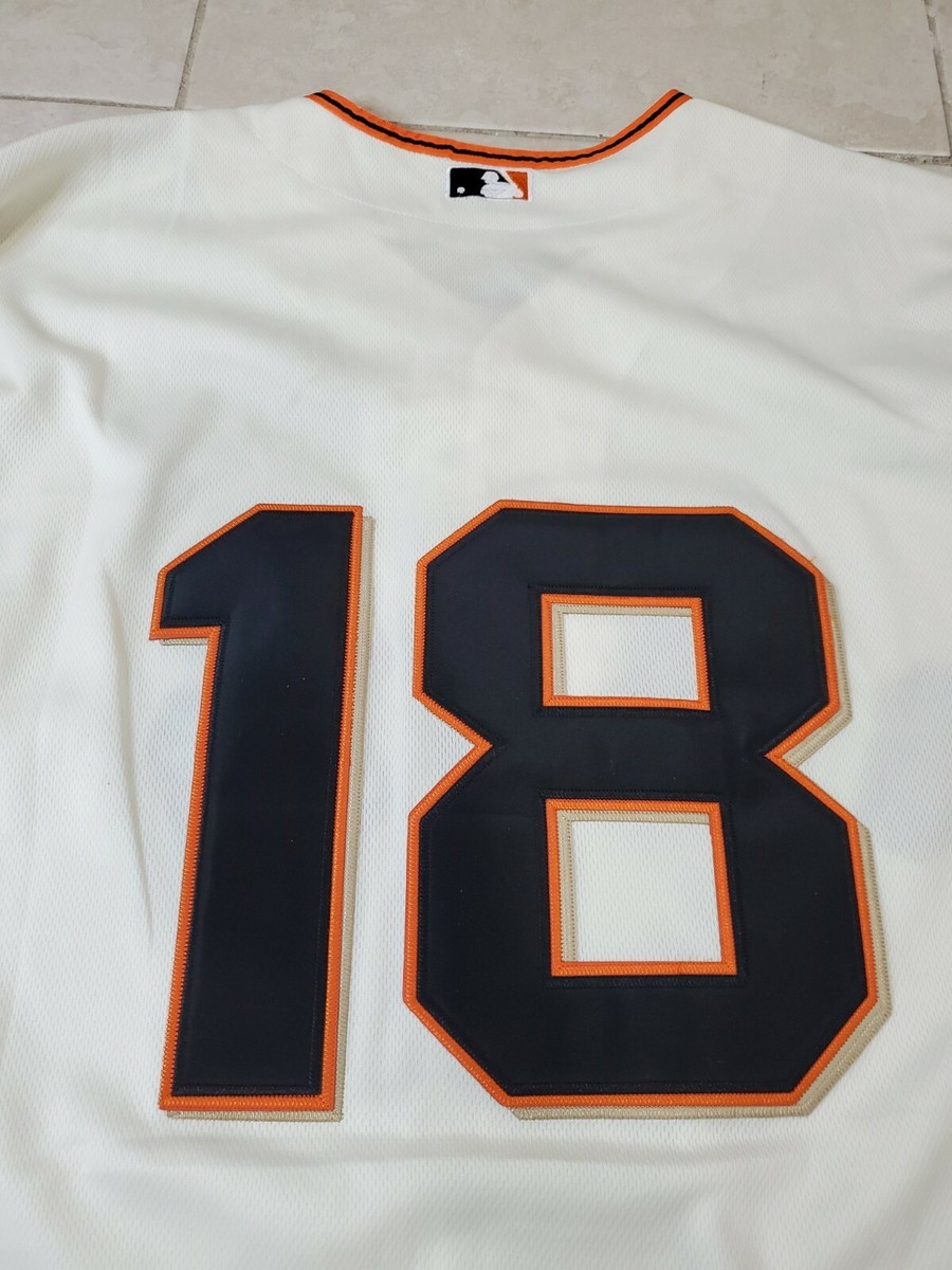 Majestic MLB Authentic Cool Base San Fran Giants Cain #18 Jersey