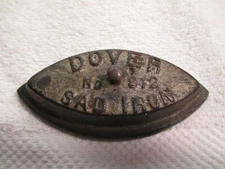  Vintage Dover SAD Iron Cast Iron  NO 912 Made In U.S.A 1930's
