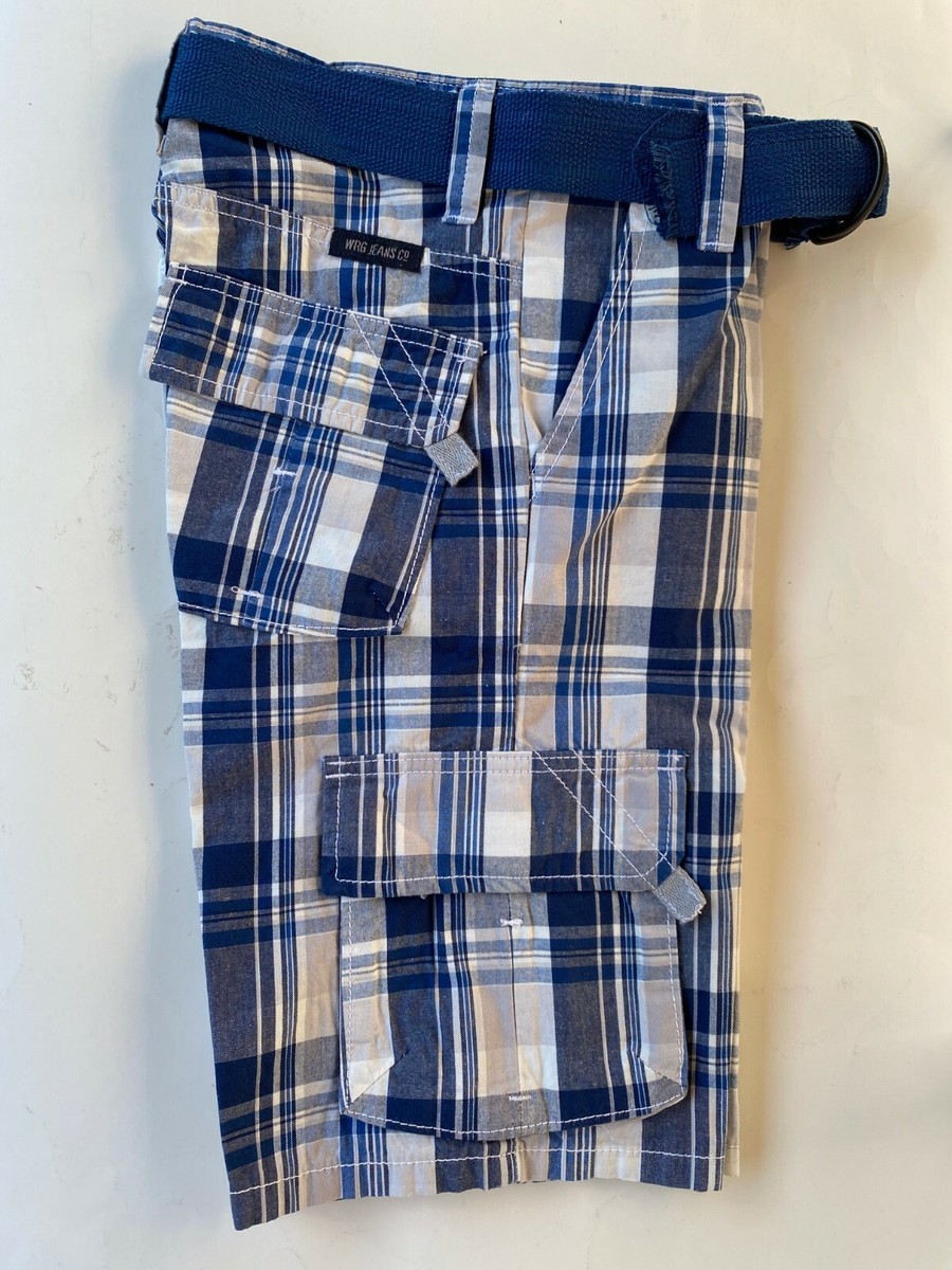 Wrangler Boys Premium Stretch Cargo Shorts With Adjustable Waistband