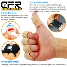 Stretchy Thumb Finger Support Breathable Mesh Brace Splint Arthritis Stabiliser