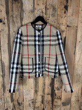 Burberry Boucle Jacket, Part Of A Co-ord, Womens, New With Tags, Size 6 Set