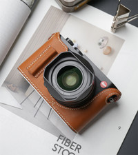Genuine Leather Half Case For Leica Q3 Camera Bag Cover Handle Camera Case Q3