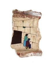 Beautiful Tifara Judaica Original Acrylic Artwork - The Western Wall on Stone...