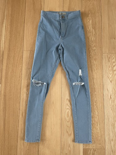 Womens Topshop Moto Joni Light Blue 