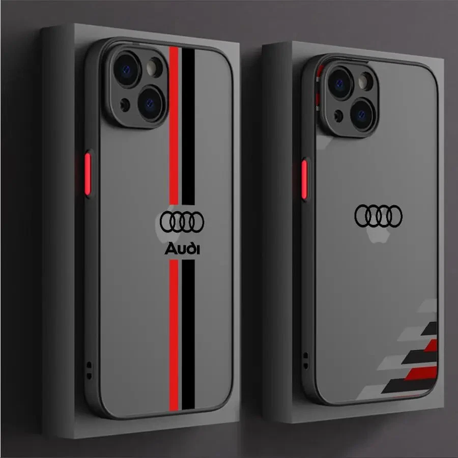 Soft Case Audi Quattro S Line for iPhone 16 15 13 14 11 12 Pro Max Mini X XS 7 8 - Image 3 of 4