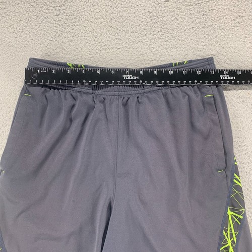 Fila Shorts Boys Large 14 / 16 Gray Green Athletic Sport Drawstring Youth Gym 26 - Picture 6 of 13