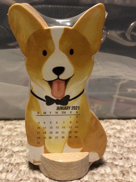 corgi-stand-up-calendar-molly-rex-2021-for-sale-online-ebay