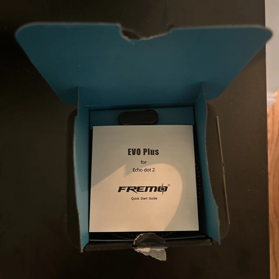Fremo Evo Plus 电池底座适用于亚马逊 Echo Dot(黑色)从未使用过 — 第 2/4 张图片