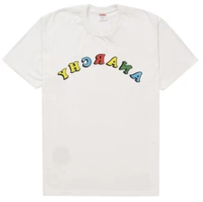 Supreme Jamie Reid Anarchy Tee White Medium SS21 100% Authentic