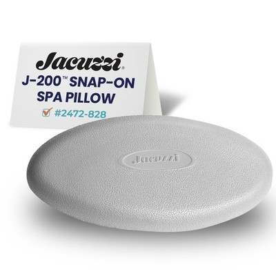 Jacuzzi J-200 Series Spa Pillow - Oval Snap-in Hot Tub Headrest for 2008+, Pa...