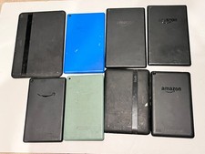 Lot Bundle of 8 Amazon Kindle Various Condition Tablets - FOR PARTS