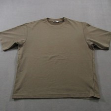 Uniqlo Airism Oversized Crew Neck T Shirt Mens XL Short Sleeve Base layer Brown