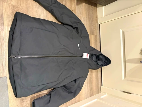 Nike Men's Hooded Full Zip Down Puffer Jacket Gray L DJ6526-060 - product listing photo