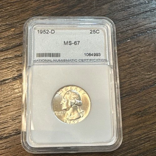 1952-D Washington 25C MS MS67