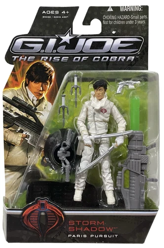 GI Joe Rise of Cobra Movie Storm Shadow Paris Pursuit Action Figure NEW 2009