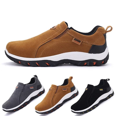 Men Slip On Wide Fit Sport Shoes Outdoor Casual Loafers Walking Trainers Sneaker - Image 1 of 4