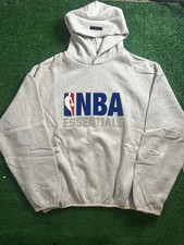 NEW Fear of God Essentials NBA Hoodie Light Heather Size M FREE SHIPPING