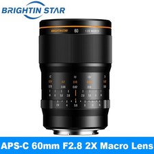 Brightin Star 60 mm F2.8 APS-C obiettivo macro messa a fuoco manuale 2x per RF/EF-M/E/Z/X/M43