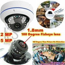 CCTV Security Camera 180  Fisheye Wide-angle Lens 2MP/5MP Outdoor Indoor Dome A