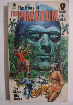 Lee Falk Story of the Phantom Vintage Comic Fantasy Superhero Paperback Book #1