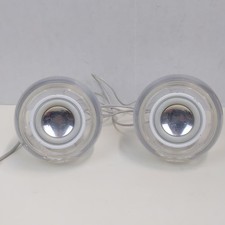 Apple Pro Speakers M6531 Clear Desktop Computer Audio Set Vintage