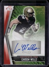 2022 SAGE Autographs Red #A-CW Carson Wells Colorado Buffaloes Auto
