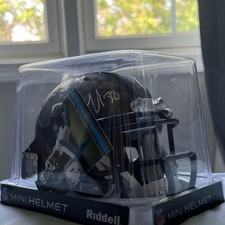 Riddell Terrace Marshall Jr. Signed Carolina Panthers Camo NFL Mini Helmet