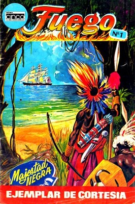 Fuego Majestad Negra A Todo Color Historietas COMICS Nostalgia -718 Revistas-