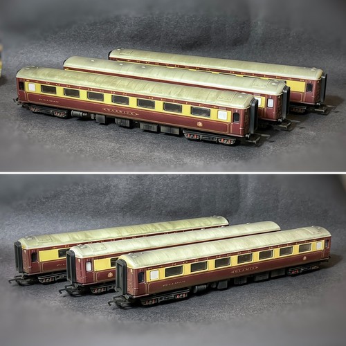Hornby 3x Northern Belle Mk2 Pullman Coaches Glamis Warwick 17167 WEATHERED LOOK | Zustand: Used
