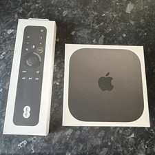Apple TV 4K Media Streamer - 3rd Gen - 128GB - Wi-Fi & Ethernet - A2843 - Black