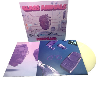 Glass Animals Dreamland Signed Album Cover - Translucent Green Vinyl LP 2022