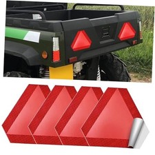 Slow Moving Vehicle Sign 4 Pack,7"x8" Diamond Grade Reflective Red-4PC