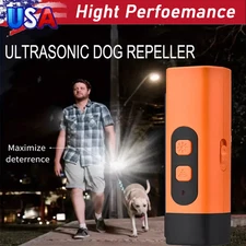 Ultrasonic Anti Bark Control Stop Barking Away Pet Dog Training Tool W/LED Light