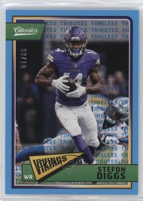 2018 Panini Classics Timeless Tributes Blue 3/10 Stefon Diggs #58 1g04