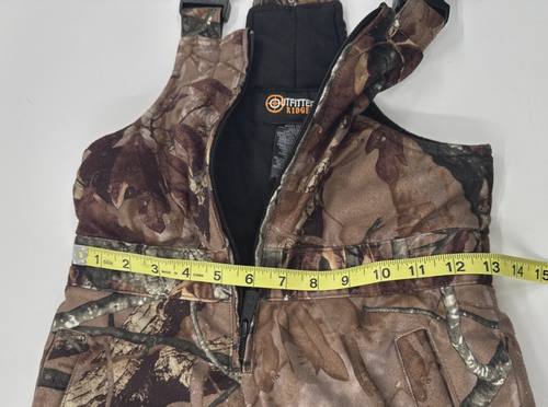 Outfitters Ridge tarnfarbene isolierte Latzhose Small 6-7 Jugendliche Jungen Fusion Jagd - Bild 7 von 12