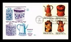 DR JIM STAMPS US COVER PENNSYLVANIA TOLEWARE FOLK ART FDC SETENANT FIRST RANK