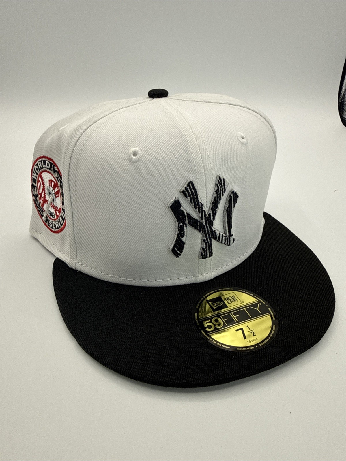 New Era New York Yankees 1949 World Series Cap 59Fifty Fitted Hat 7 1/2 Two Tone