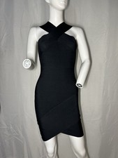 GUESS Los Angeles Women’s Black Bandage Bodycon Dress Size XS Stretch Mini
