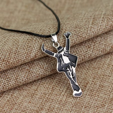 Michael Jackson Necklace Pendant Charm Chain Jewellery Ladies Men's Memorabilia