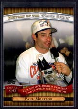 2010 Topps History of the World Series Paul Molitor Toronto Blue Jays #HWS18